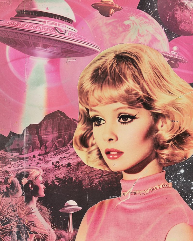 Rêve spatial rétro blond - Samantha Hearn