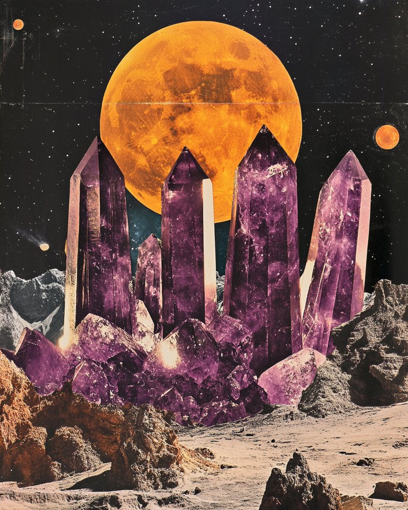 Lune de cristal cosmique - Samantha Hearn
