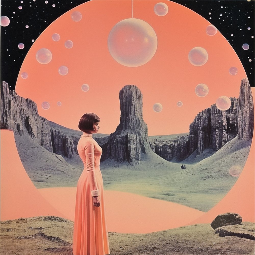 Femme élégante, ciel extraterrestre - Samantha Hearn