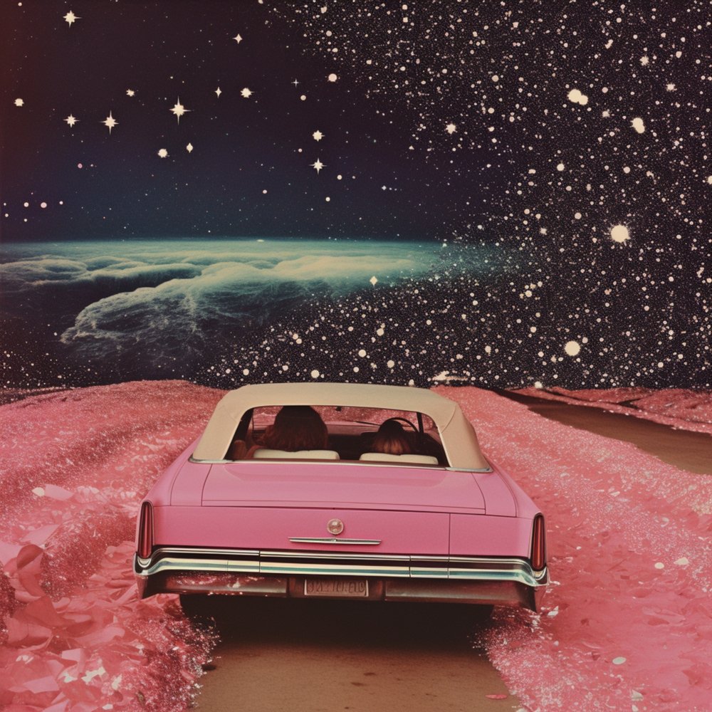Space Drive décapotable rose - Samantha Hearn