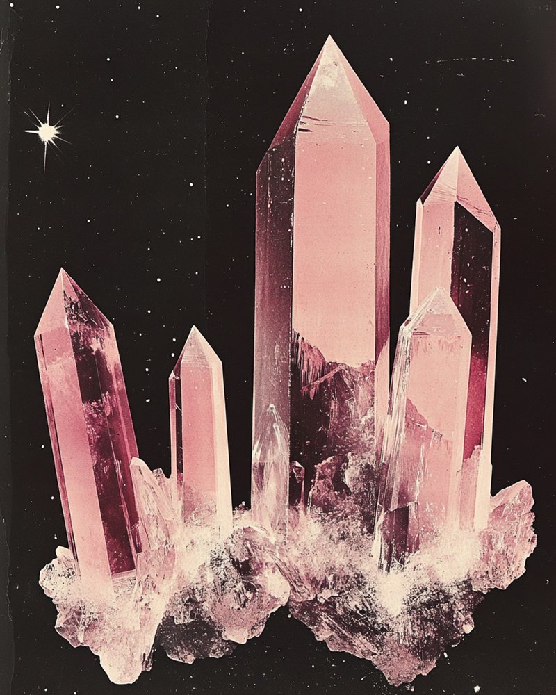 Cristaux cosmiques roses - Samantha Hearn