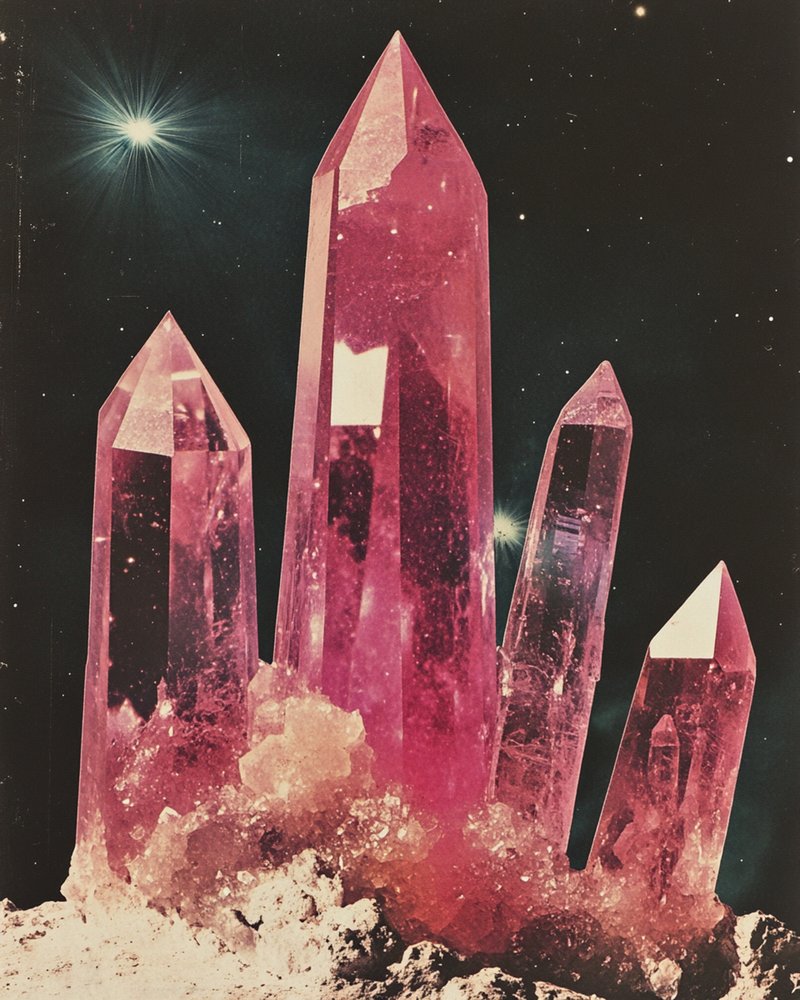 Cristaux cosmiques roses - Samantha Hearn