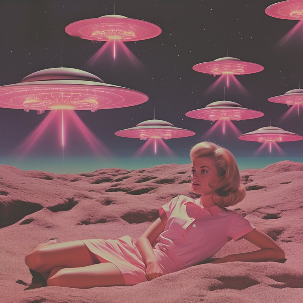 Rêve rétro rose « UFO » - Samantha Hearn