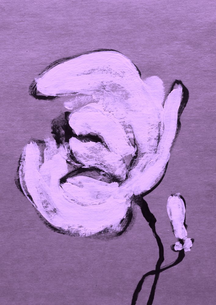 Floraison violette abstraite - Santhosh ch