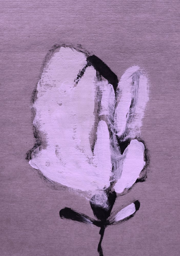 Fleur blanche abstraite - Santhosh ch