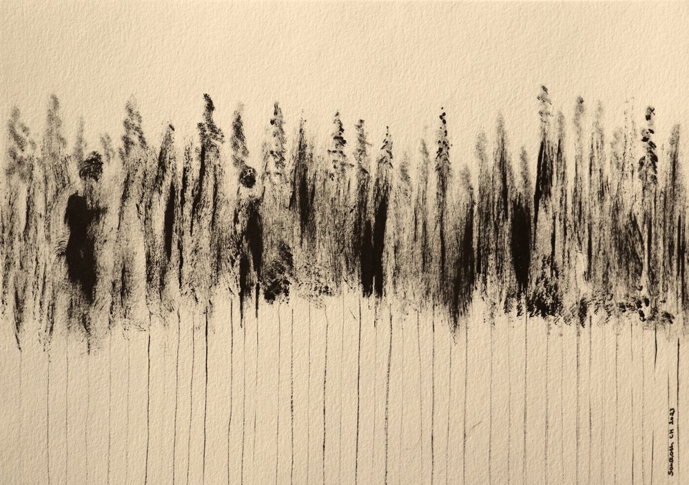Figures sombres dans la forêt - Santhosh ch