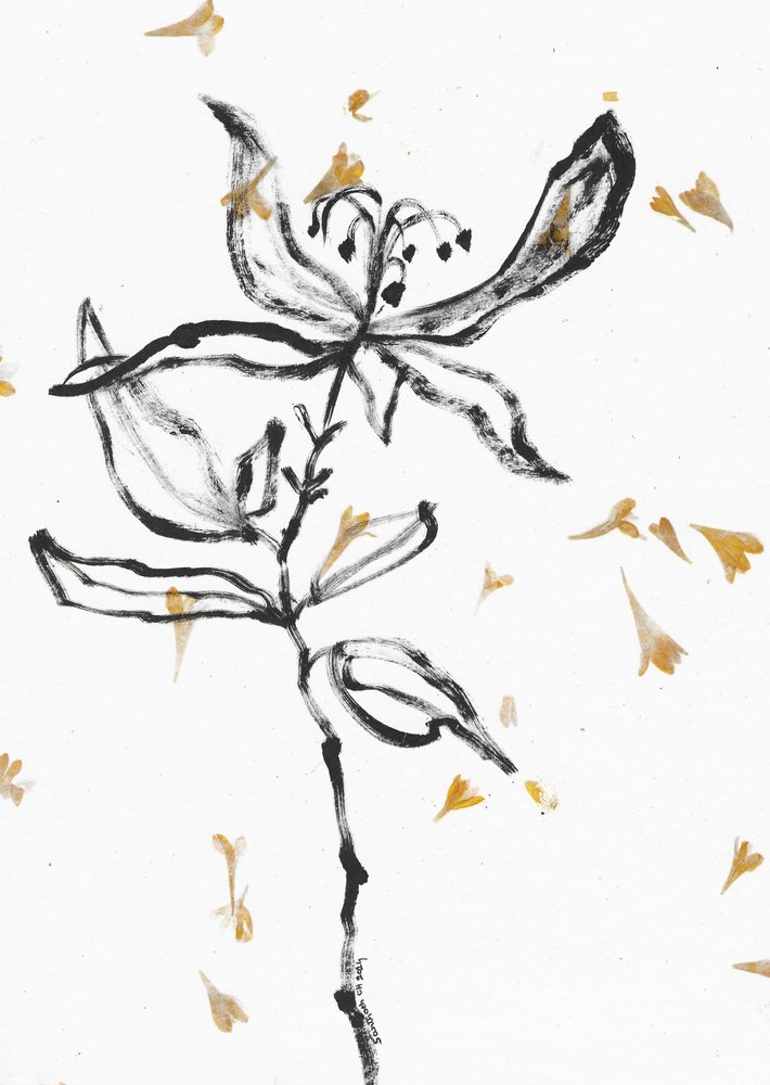 Délicate esquisse florale - Santhosh ch