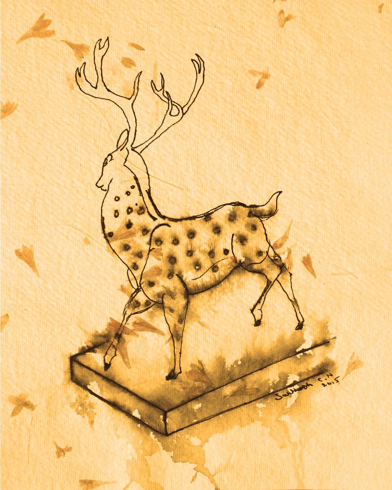Élégant cerf tacheté - Santhosh ch