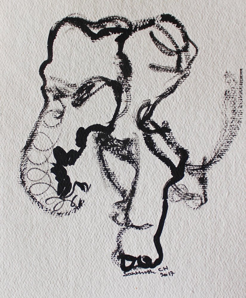 Dessin linéaire expressif - Santhosh ch