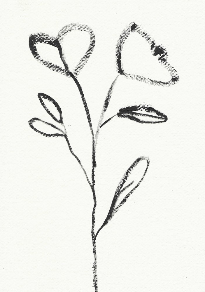 Croquis floral minimaliste - Santhosh ch