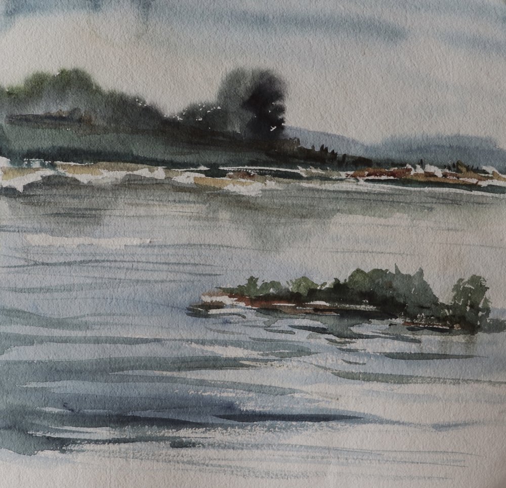 Paysage de la rivière Misty - Santhosh ch