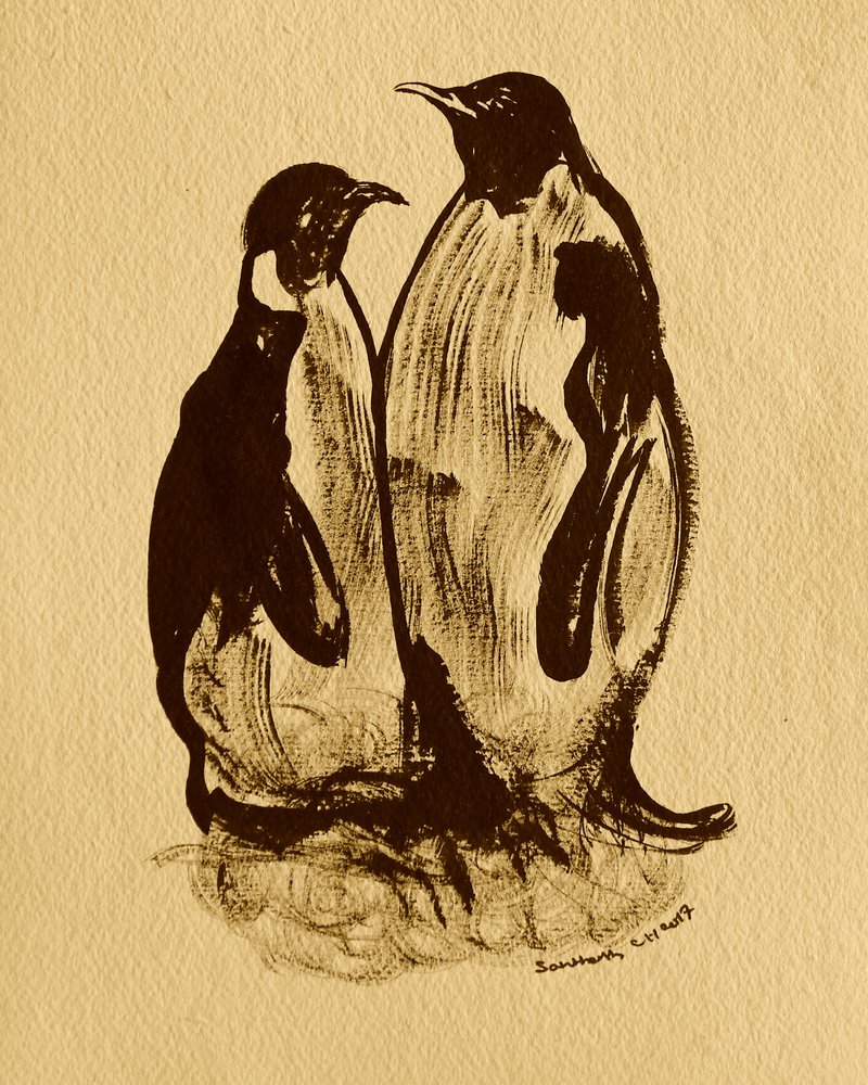 Portrait de famille de pingouins - Santhosh ch