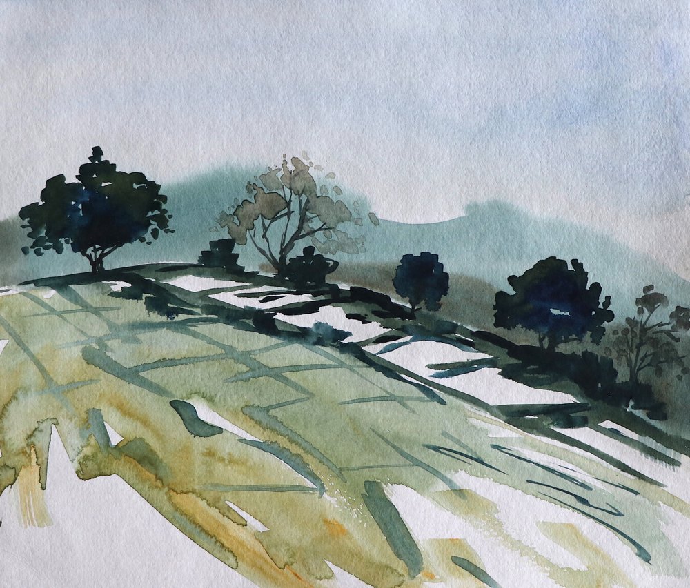 Paysage paisible à flanc de colline - Santhosh ch