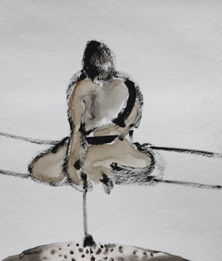 Esquisse de méditation samouraï - Santhosh ch