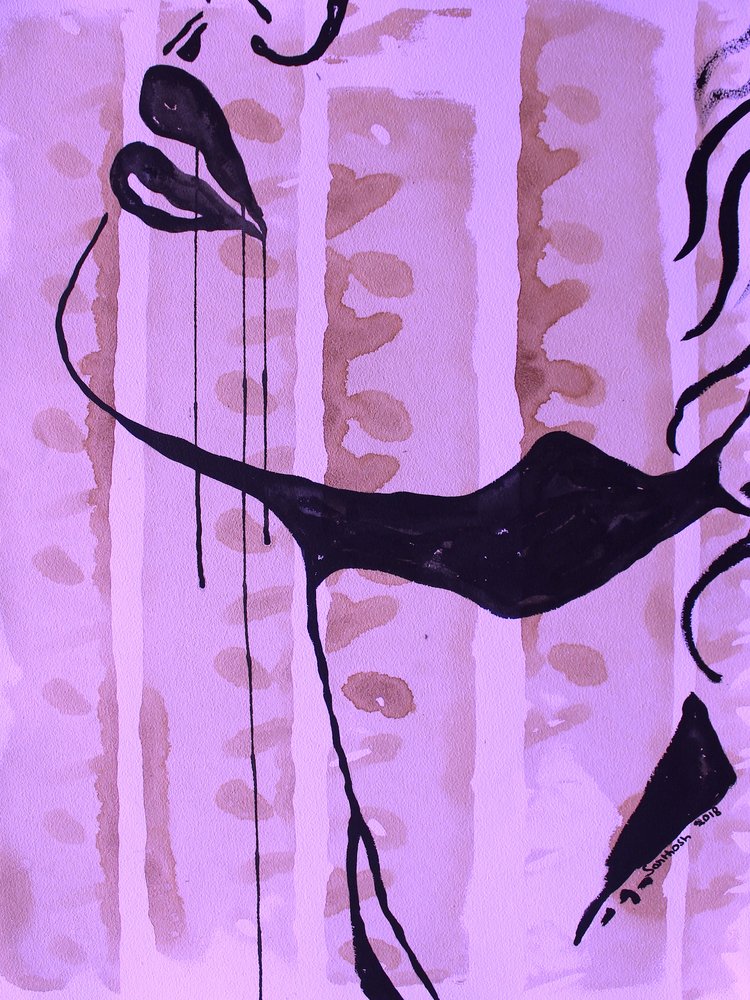 Portrait abstrait sensuel - Santhosh ch