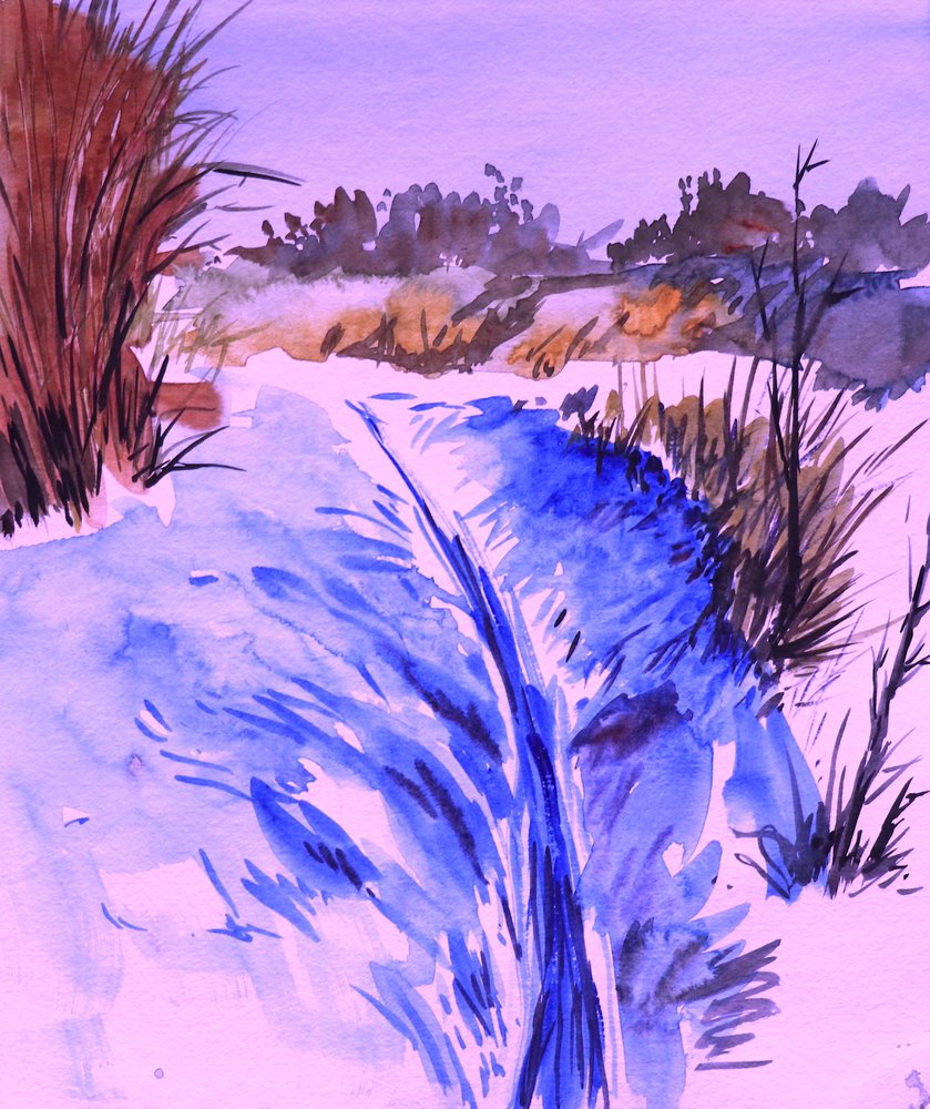 Ruisseau enneigé en hiver - Santhosh ch