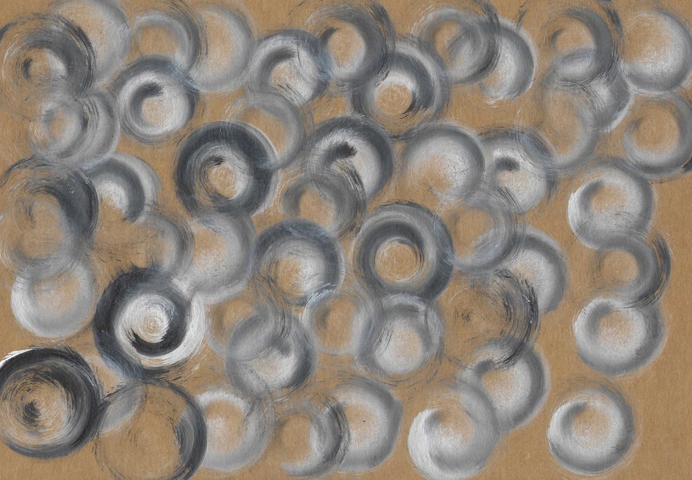 Cercles gris tourbillonnants - Santhosh ch