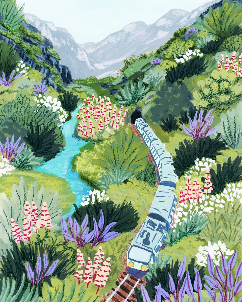 Voyage en train dans la vallée de Mountain Valley - Sarah Gesek