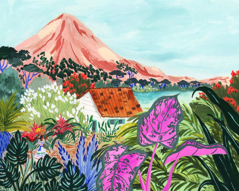 Une maison de montagne aux couleurs tropicales éclatantes - Sarah Gesek