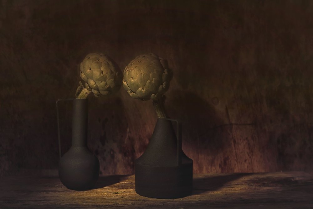 Nature morte aux artichauts mélancoliques - Saskia Dingemans