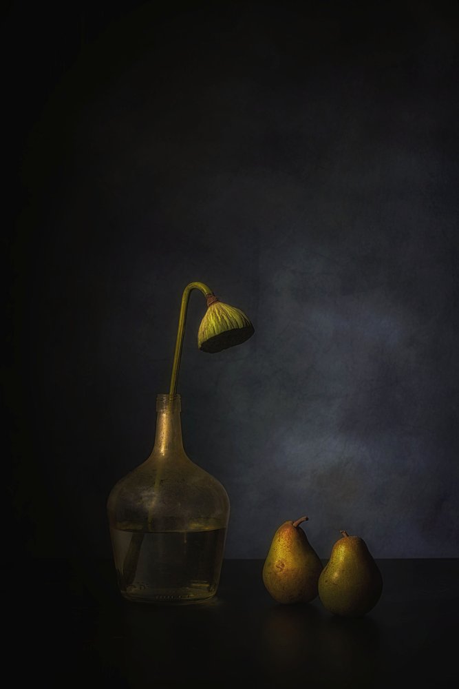 Lotus mélancolique et poires - Saskia Dingemans
