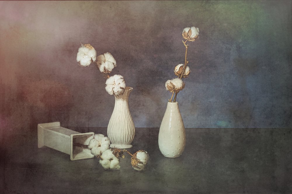 Vases en coton naturel - Saskia Dingemans