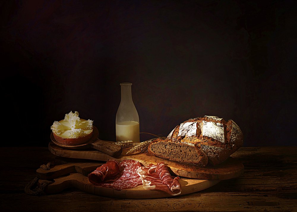 Repas rustique à la campagne - Saskia Dingemans