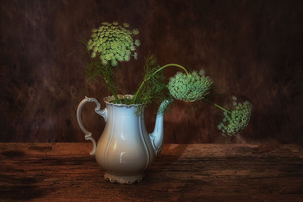 Cruche rustique à motifs floraux - Saskia Dingemans