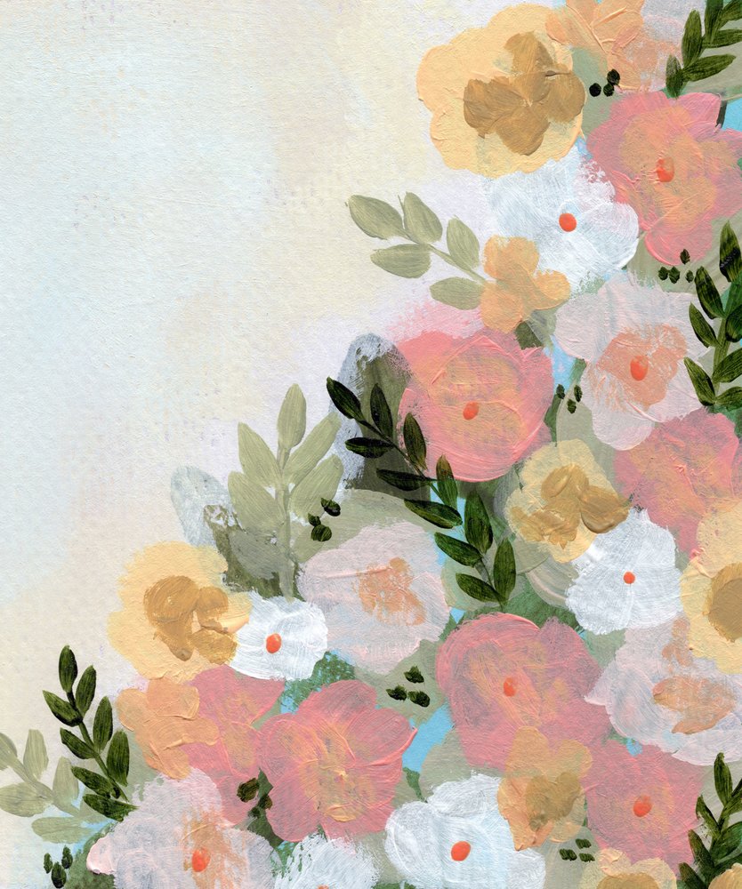Douces floraisons pastel - Shelley Hampe