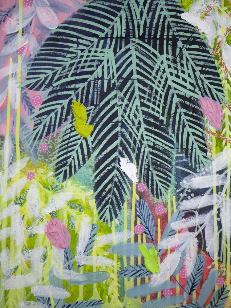 Feuilles de jungle éclatantes - Shelley Hampe