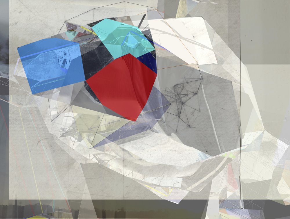 Composition de cubes géométriques - Stefan Fransson
