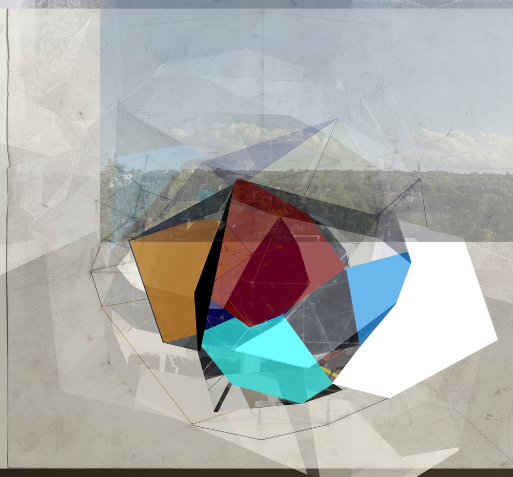 Paysage de prismes géométriques - Stefan Fransson