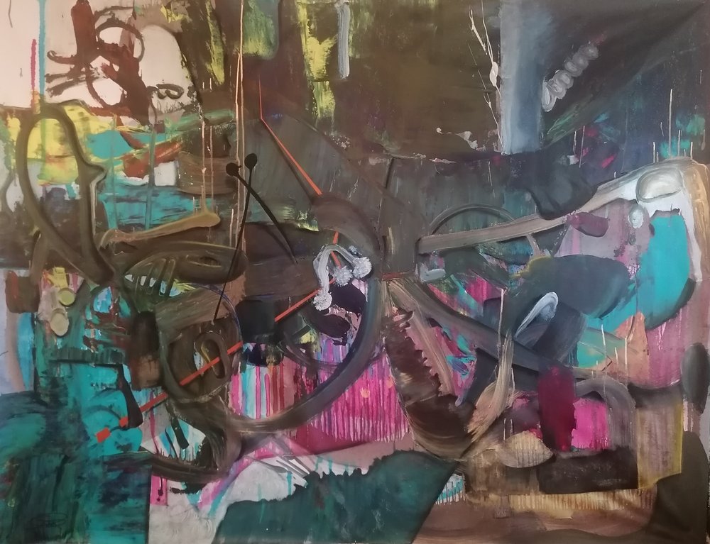 Abstraction sombre vibrante - Stefano Mazzolini