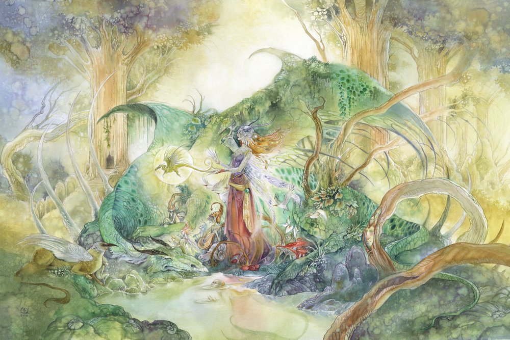 Fée et dragon de la forêt - Stephanie Law
