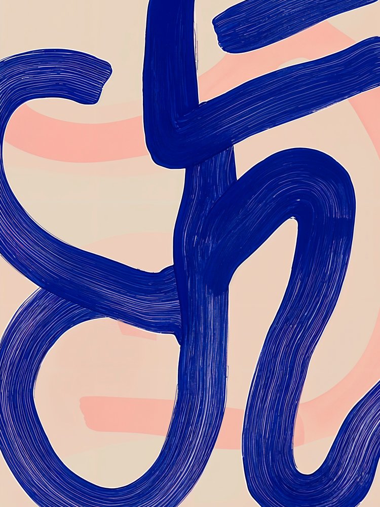 Abstract Blue Flow - Studio Palette