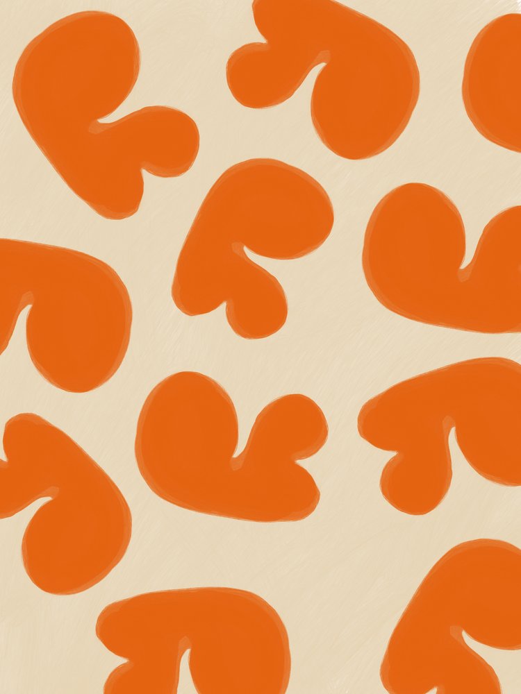 Formes abstraites orange - Studio Palette