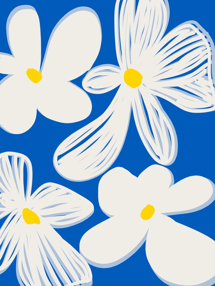 Des fleurs blanches pleines de gaieté - Studio Palette