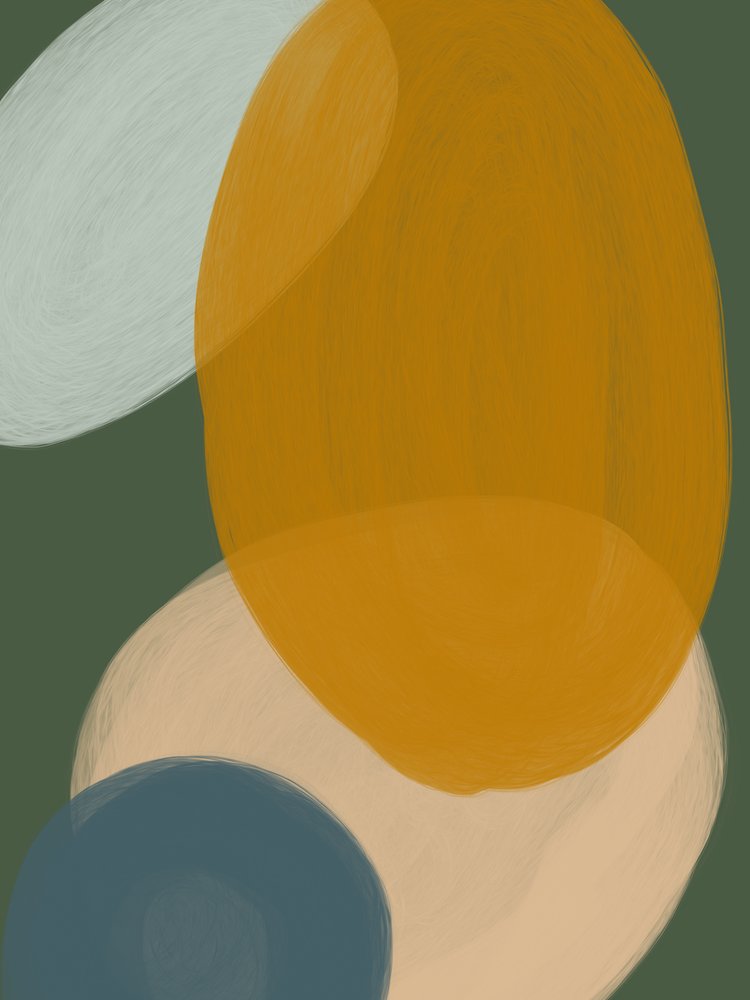Formes abstraites aux tons terreux - Studio Palette