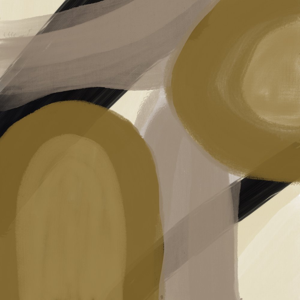 Formes organiques dorées - Studio Palette