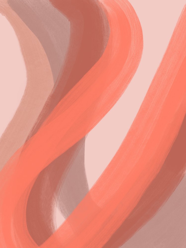 Flux abstrait chaleureux - Studio Palette