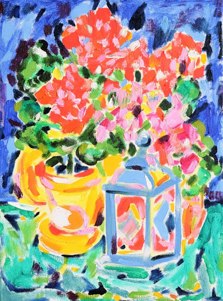 Nature morte florale éclatante - Tamara Jare