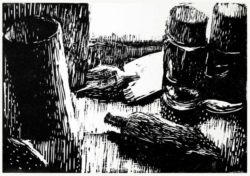Bouteilles noires et blanches - Tore Bahnson