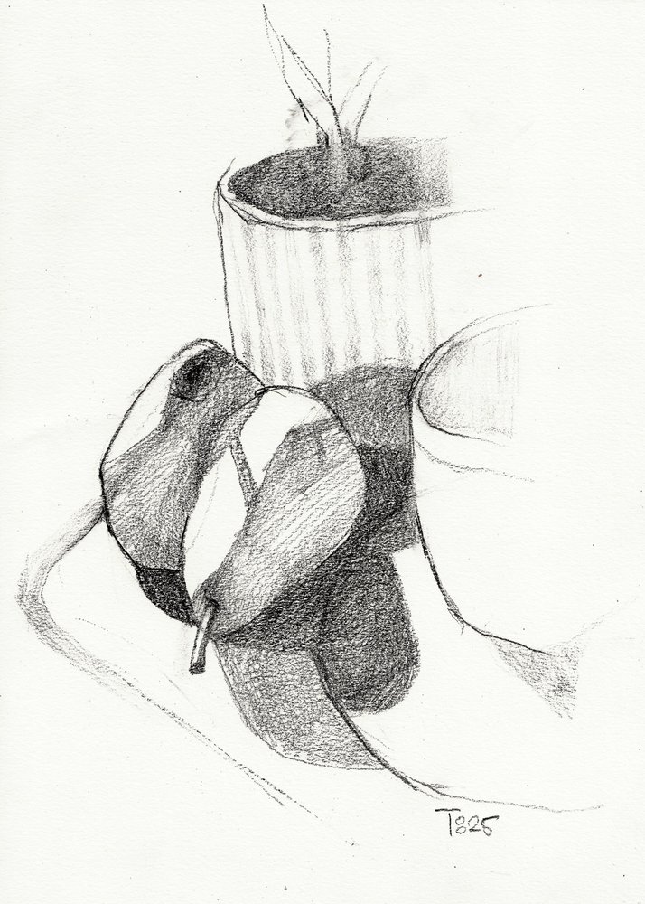 Esquisse de nature morte aux poires - Tore Bahnson