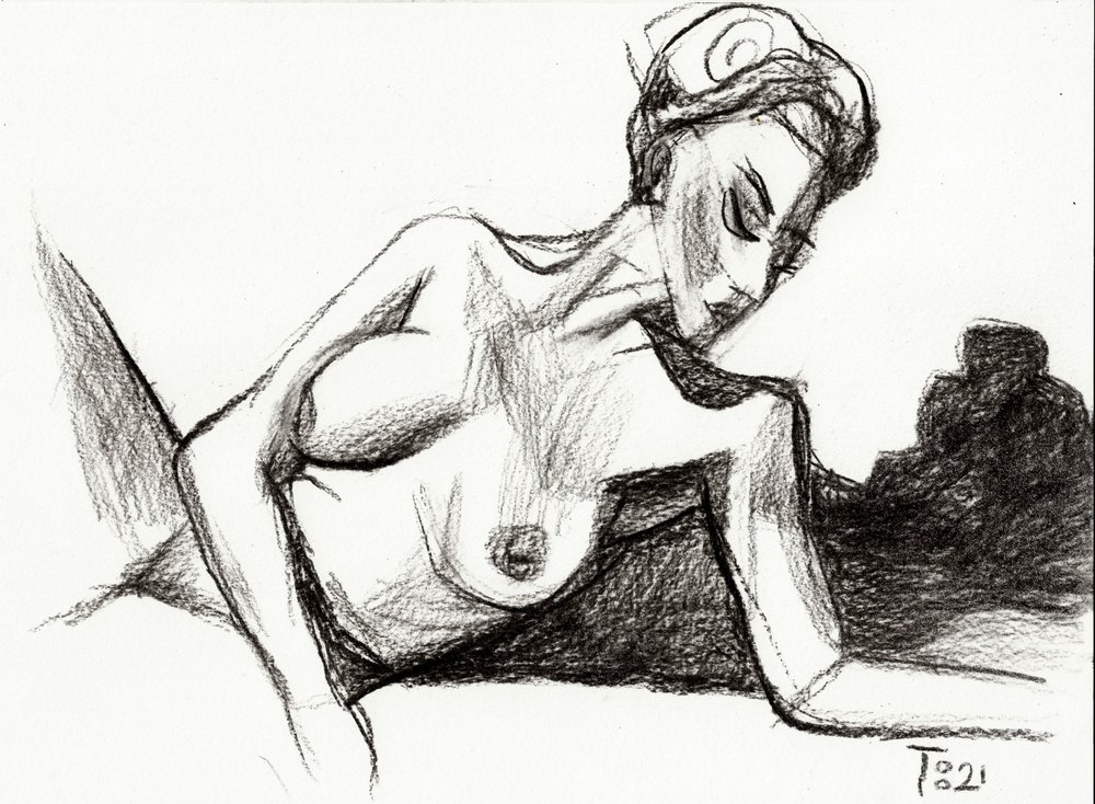 Esquisse de nu sensuel - Tore Bahnson