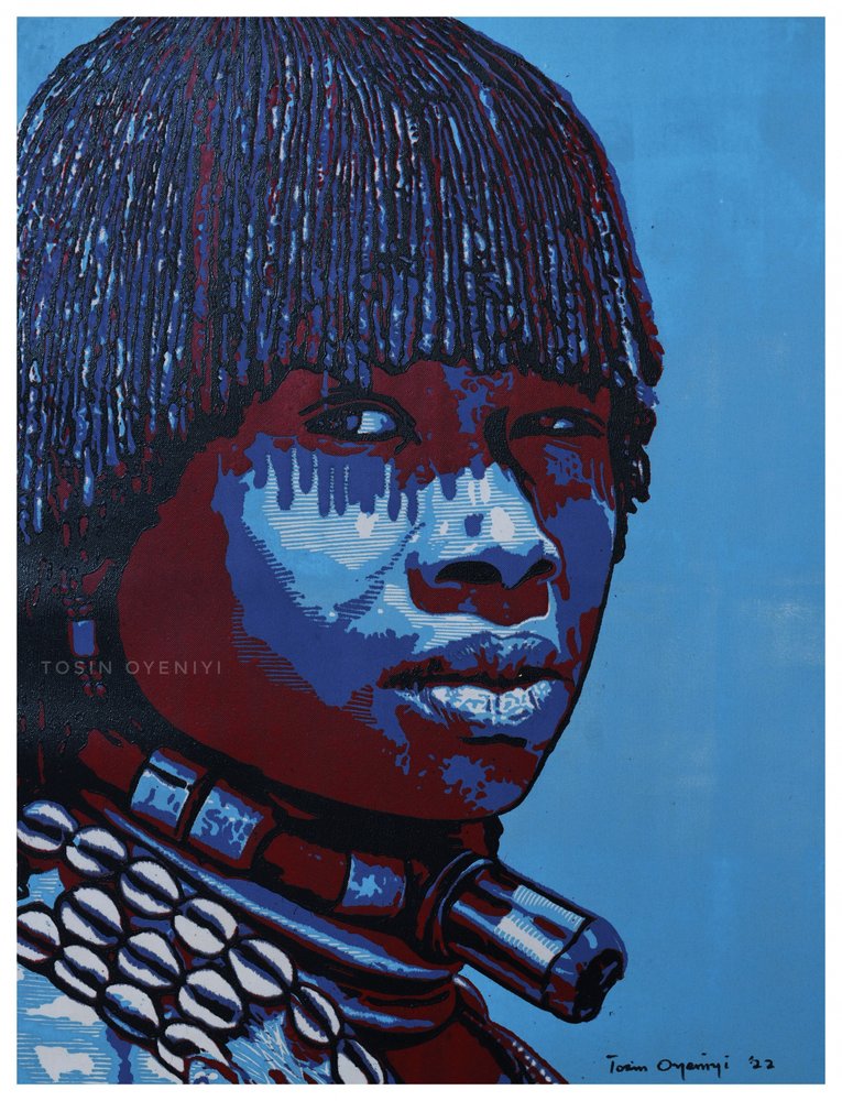 Un portrait africain plein de vie - Tosin Oyeniyi