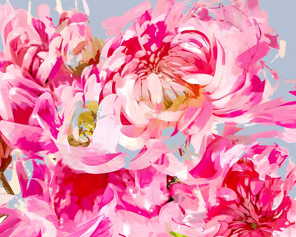 Expression florale rose - Uma Gokhale