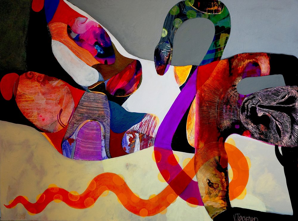 Flux abstrait coloré - Victor Tkachenko