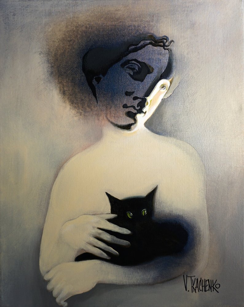 Le chat noir, personnage énigmatique - Victor Tkachenko
