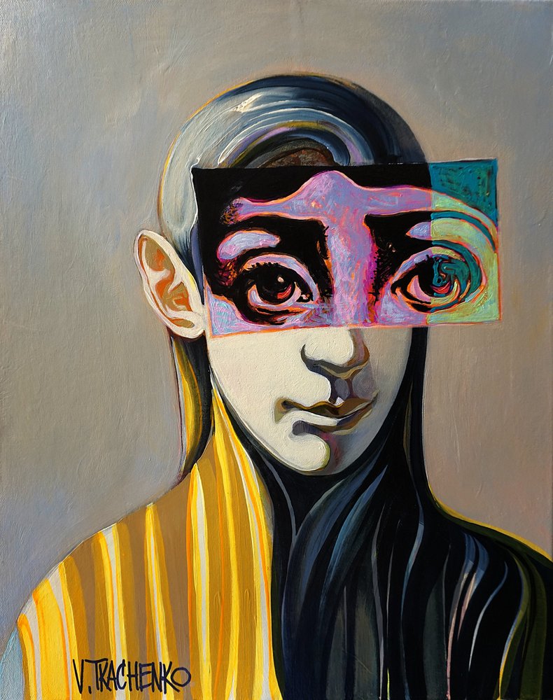 Regard énigmatique et fragmenté - Victor Tkachenko