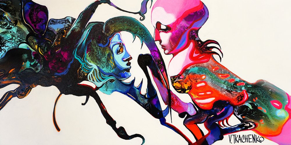 Regard abstrait vibrant - Victor Tkachenko